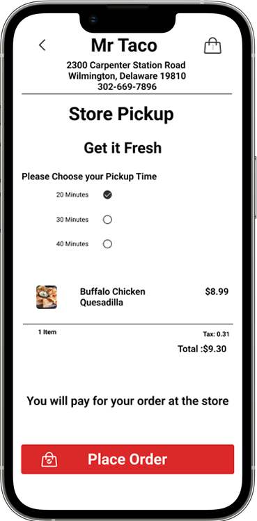 Place order